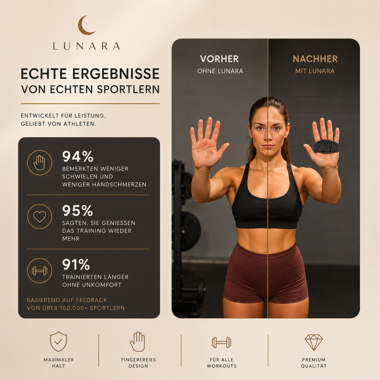 Lunara Grip Bundle — Grip Pads + Handgrip Ring | SPARE bis zu €8