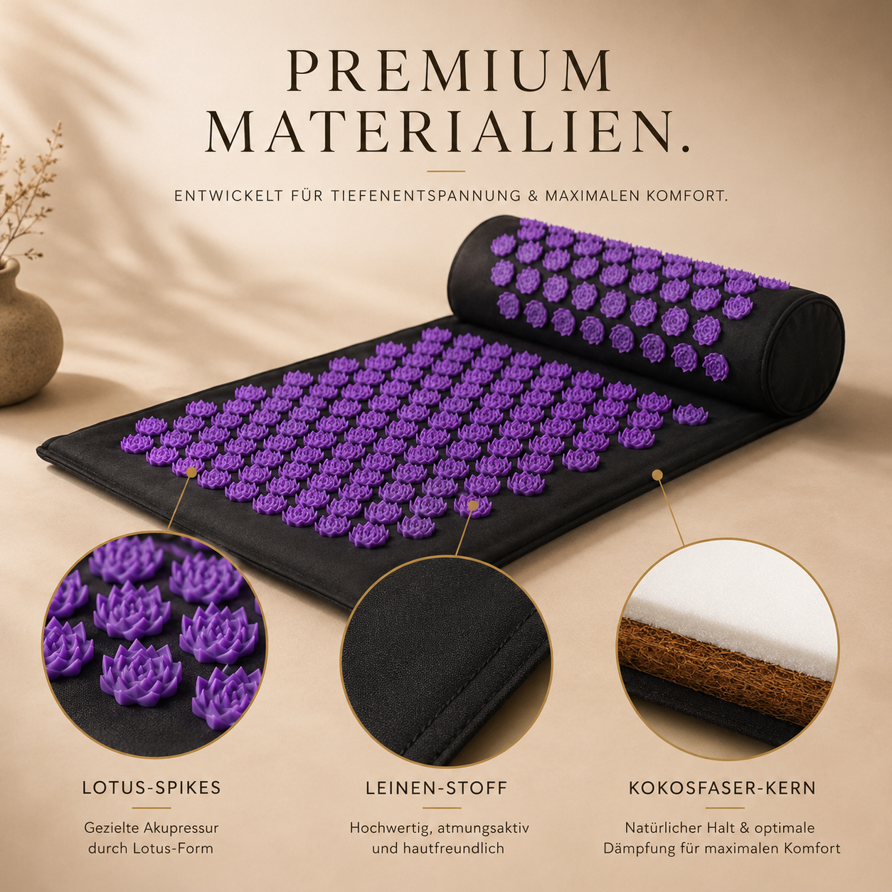 LUNARA Premium Akupressurmatte