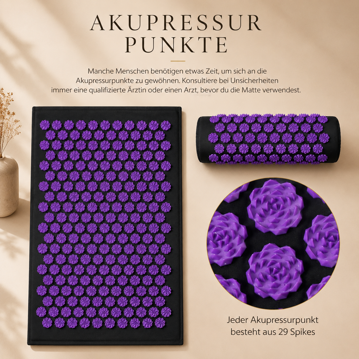 LUNARA Premium Akupressurmatte